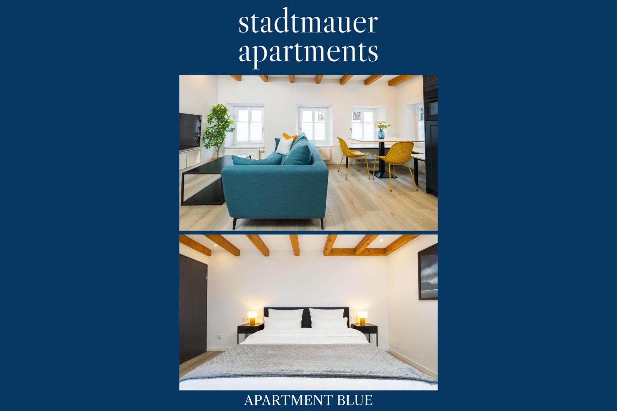 Stadtmauer Apartments - Stilvolle Wohnung Mit King Bett Direkt An Der Historischen Stadtmauer Nördlingen Exterior foto